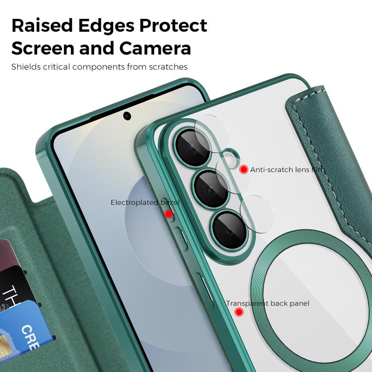 For Samsung Galaxy S26+ 5G Shield MagSafe RFID Anti-theft Leather Phone Case