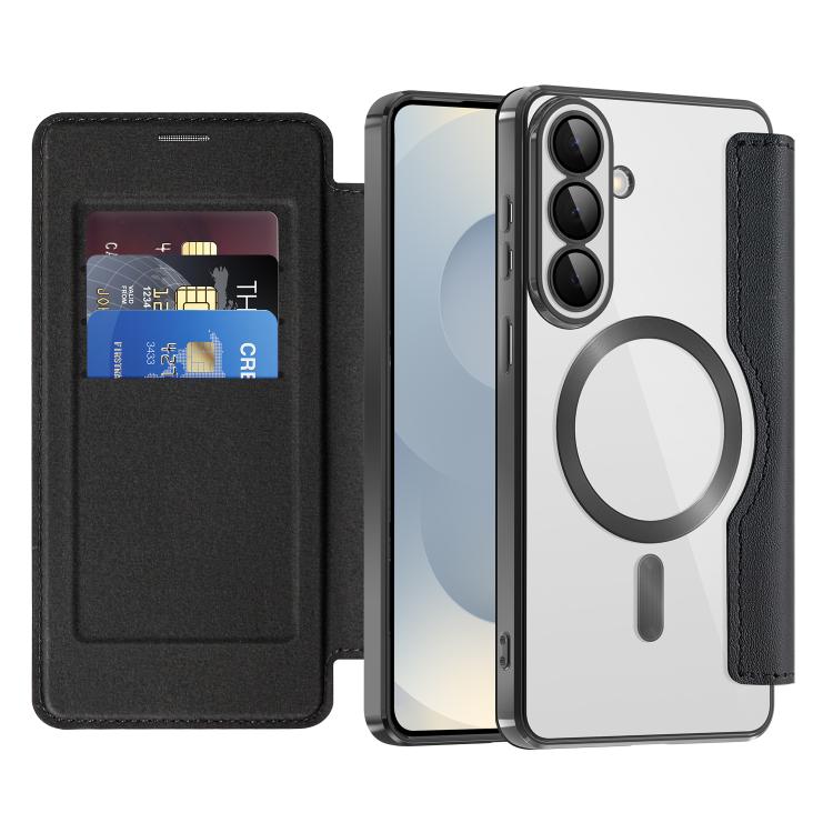 For Samsung Galaxy S26+ 5G Shield MagSafe RFID Anti-theft Leather Phone Case