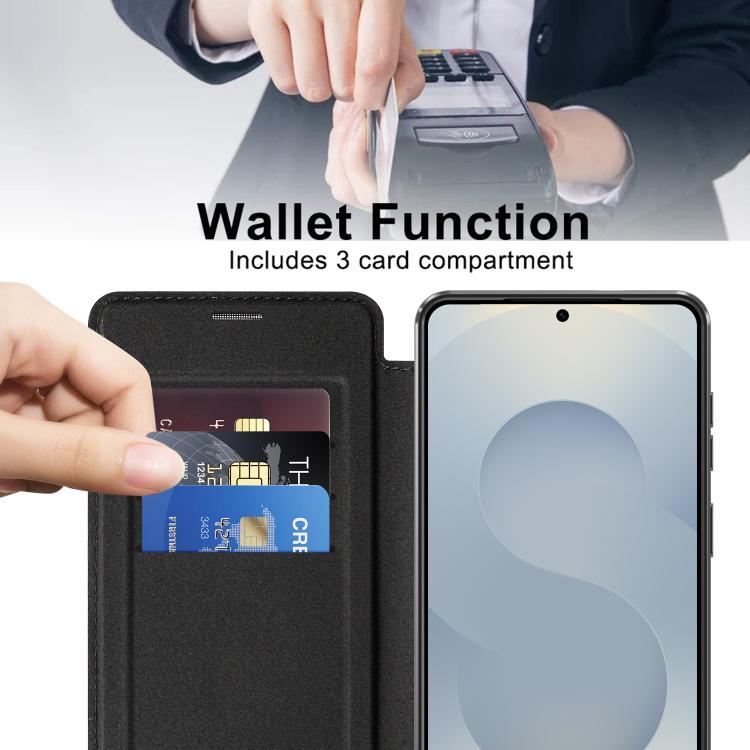 For Samsung Galaxy S26+ 5G Shield MagSafe RFID Anti-theft Leather Phone Case
