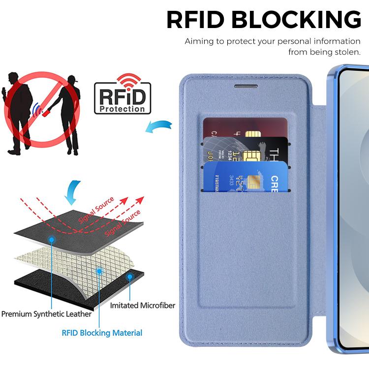 For Samsung Galaxy S26+ 5G Shield MagSafe RFID Anti-theft Leather Phone Case