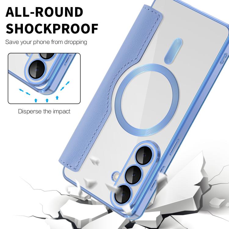 For Samsung Galaxy S26+ 5G Shield MagSafe RFID Anti-theft Leather Phone Case