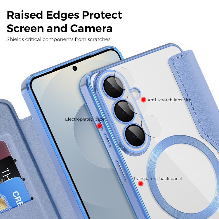 For Samsung Galaxy S26+ 5G Shield MagSafe RFID Anti-theft Leather Phone Case