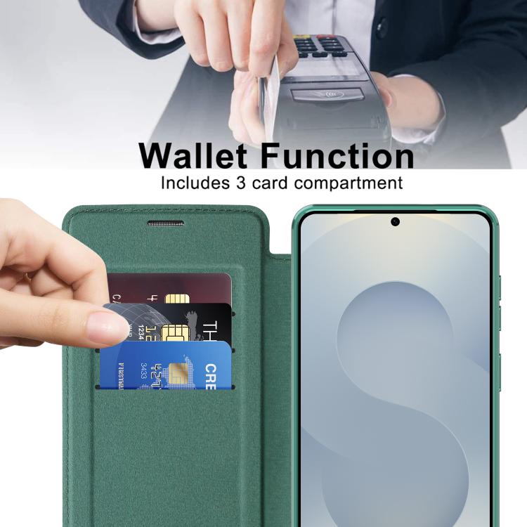 For Samsung Galaxy S26+ 5G Shield MagSafe RFID Anti-theft Leather Phone Case