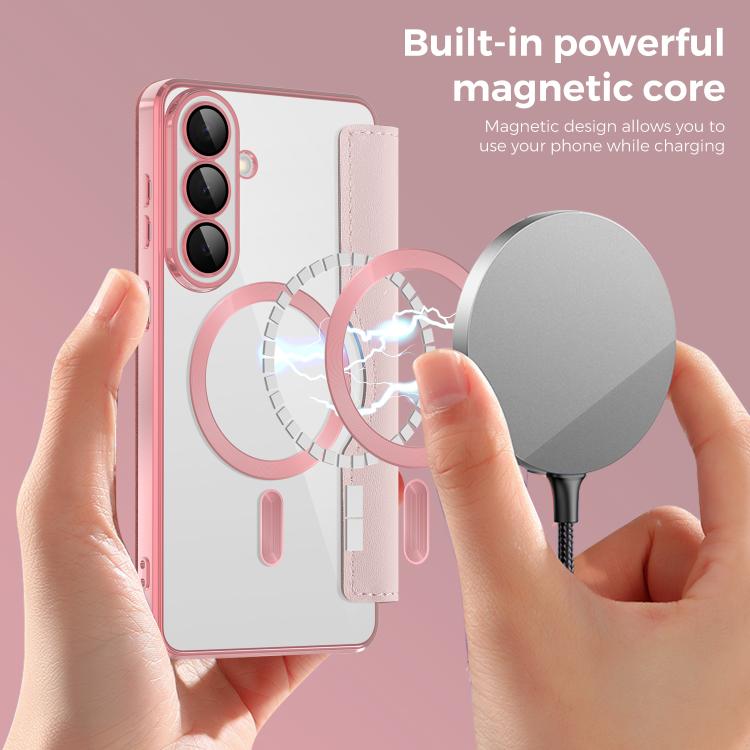 For Samsung Galaxy S26+ 5G Shield MagSafe RFID Anti-theft Leather Phone Case