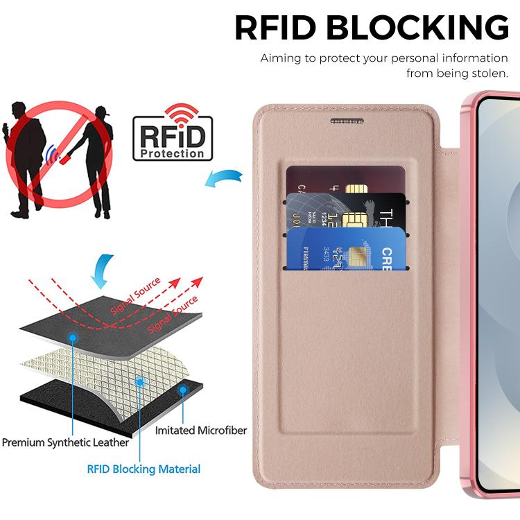 For Samsung Galaxy S26+ 5G Shield MagSafe RFID Anti-theft Leather Phone Case