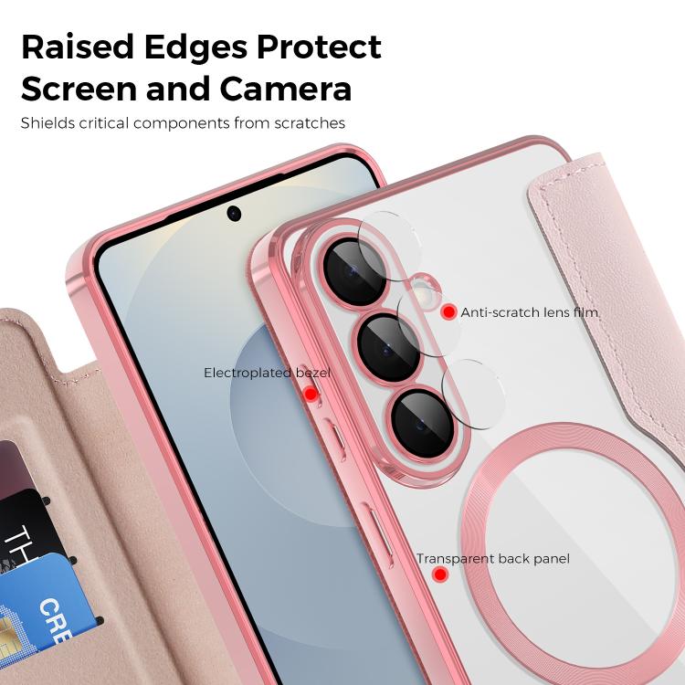 For Samsung Galaxy S26+ 5G Shield MagSafe RFID Anti-theft Leather Phone Case