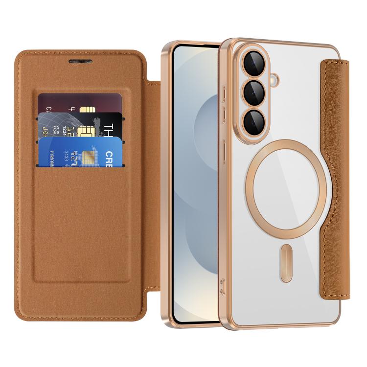 For Samsung Galaxy S26+ 5G Shield MagSafe RFID Anti-theft Leather Phone Case