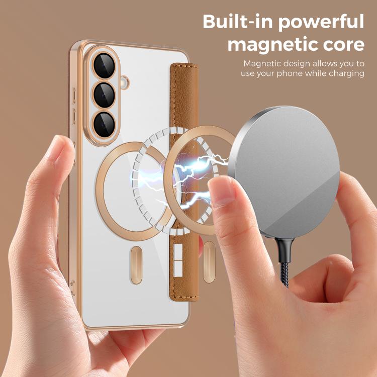 For Samsung Galaxy S26+ 5G Shield MagSafe RFID Anti-theft Leather Phone Case