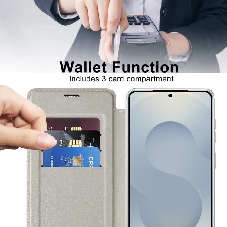 For Samsung Galaxy S26+ 5G Shield MagSafe RFID Anti-theft Leather Phone Case