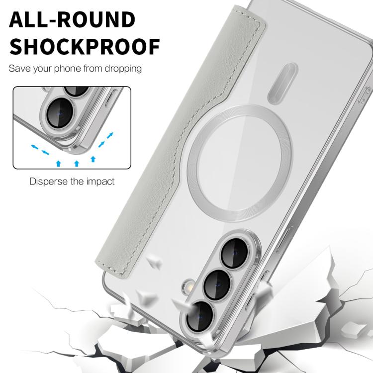 For Samsung Galaxy S26+ 5G Shield MagSafe RFID Anti-theft Leather Phone Case