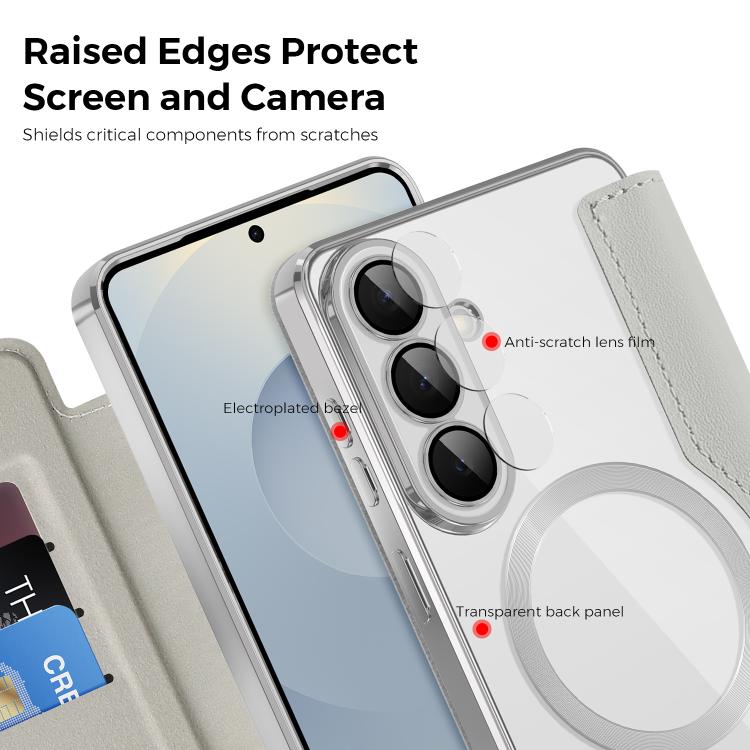 For Samsung Galaxy S26+ 5G Shield MagSafe RFID Anti-theft Leather Phone Case
