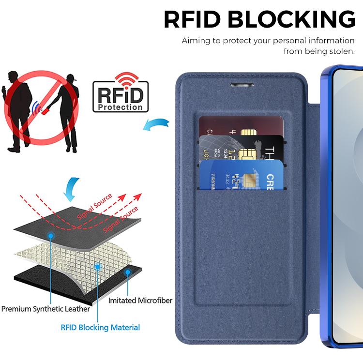 For Samsung Galaxy S26 Ultra 5G Shield MagSafe RFID Anti-theft Leather Phone Case