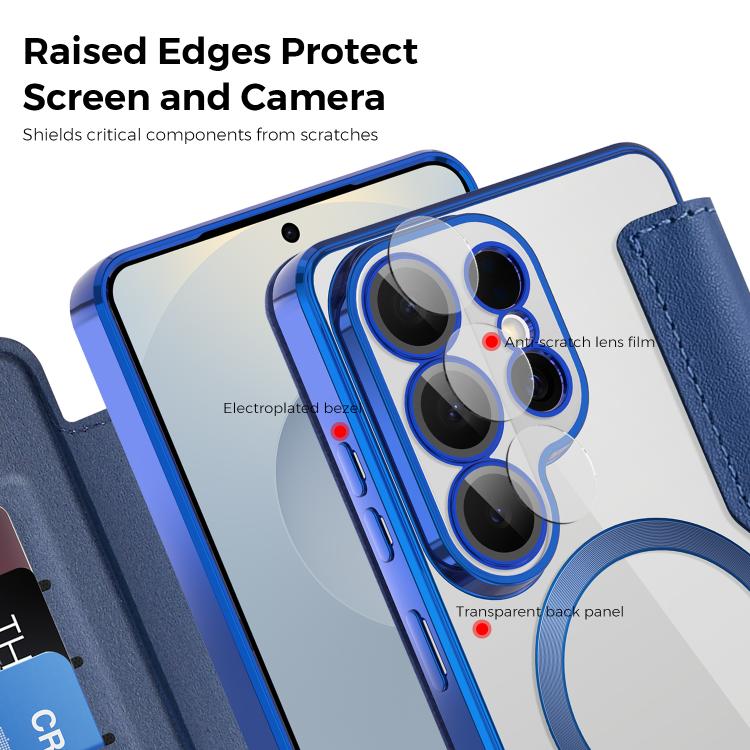For Samsung Galaxy S26 Ultra 5G Shield MagSafe RFID Anti-theft Leather Phone Case