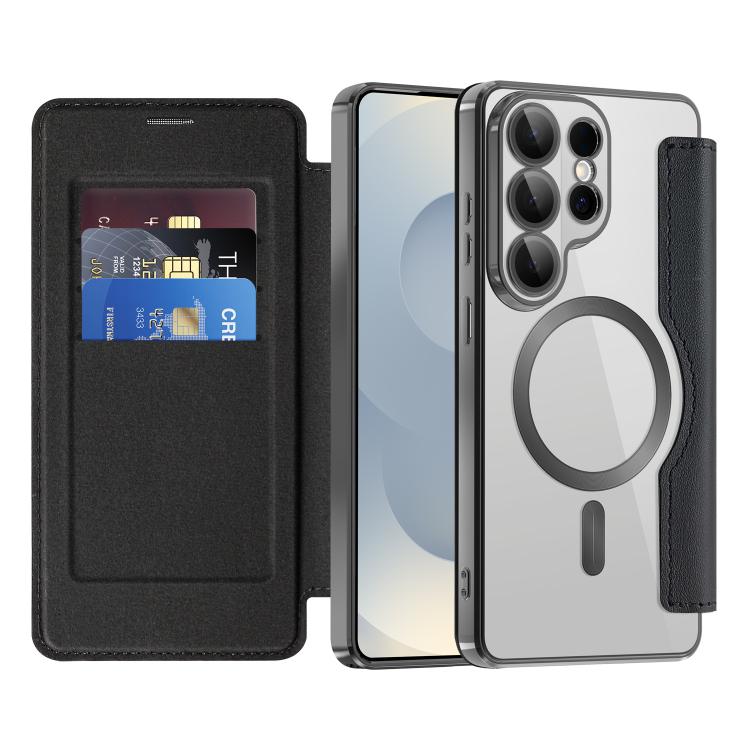 For Samsung Galaxy S26 Ultra 5G Shield MagSafe RFID Anti-theft Leather Phone Case