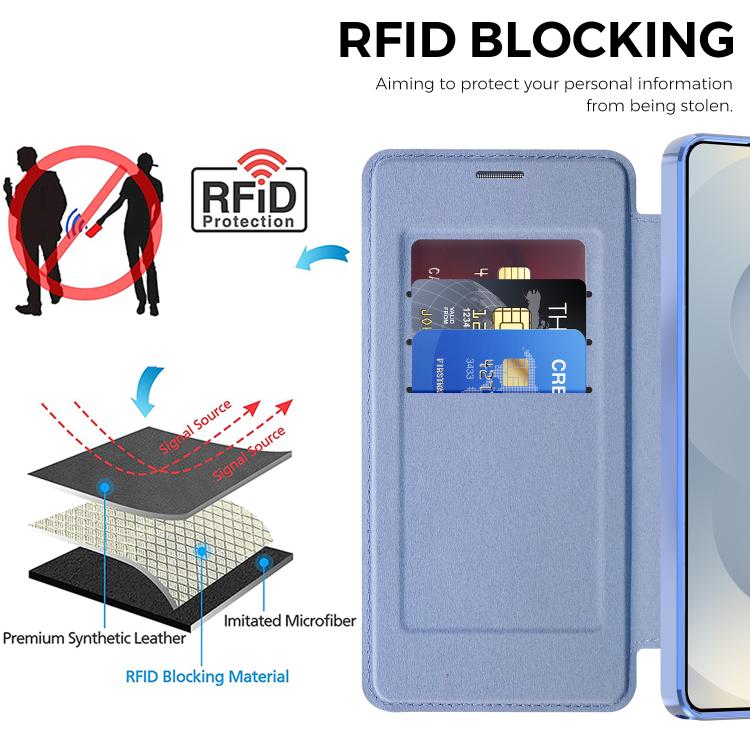 For Samsung Galaxy S26 Ultra 5G Shield MagSafe RFID Anti-theft Leather Phone Case