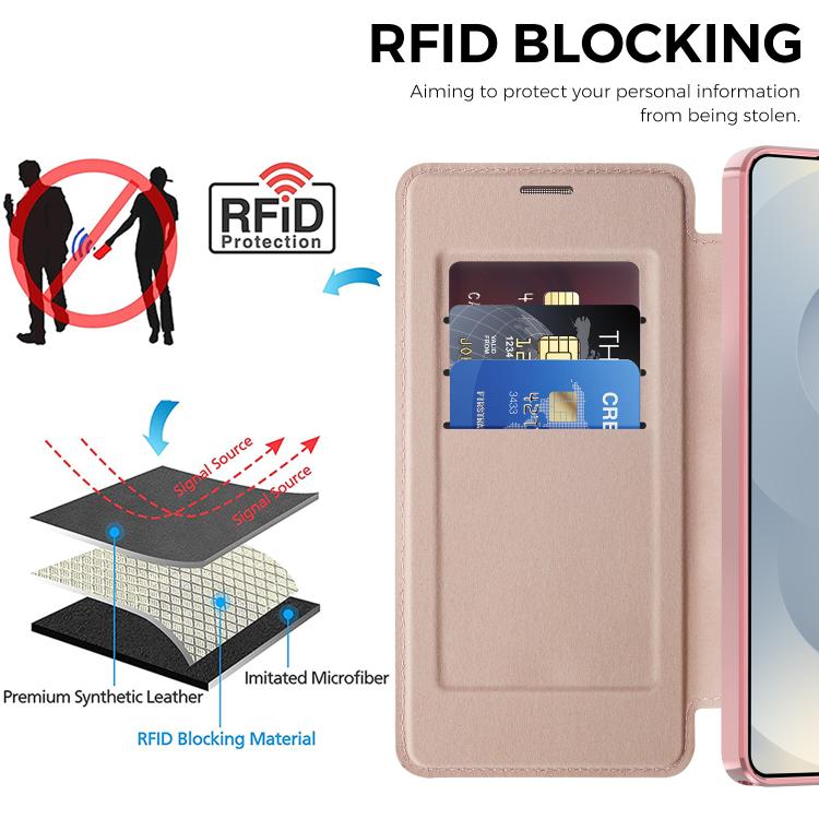 For Samsung Galaxy S26 Ultra 5G Shield MagSafe RFID Anti-theft Leather Phone Case