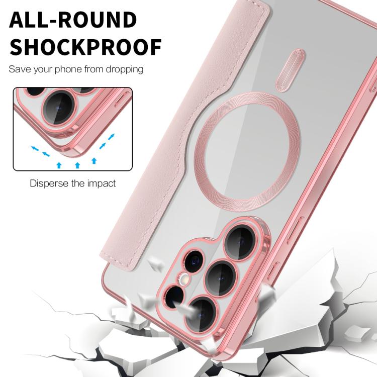 For Samsung Galaxy S26 Ultra 5G Shield MagSafe RFID Anti-theft Leather Phone Case