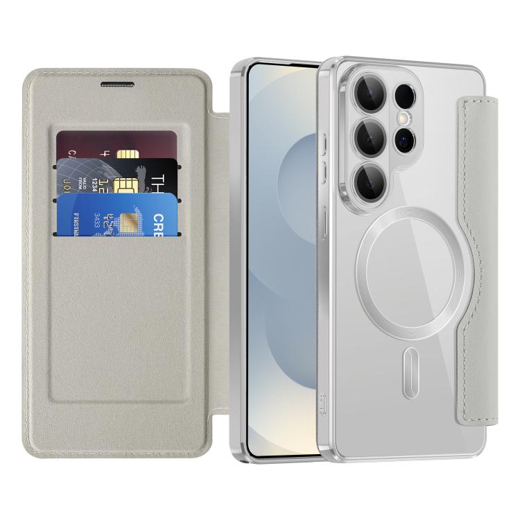For Samsung Galaxy S26 Ultra 5G Shield MagSafe RFID Anti-theft Leather Phone Case