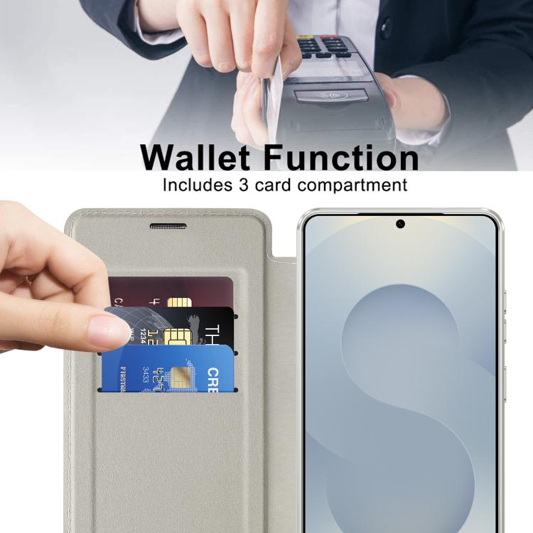 For Samsung Galaxy S26 Ultra 5G Shield MagSafe RFID Anti-theft Leather Phone Case