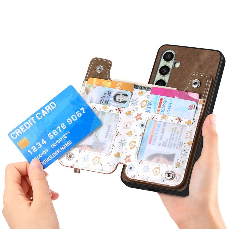 For Samsung Galaxy A36 Retro Painted Zipper Wallet Back Phone Case