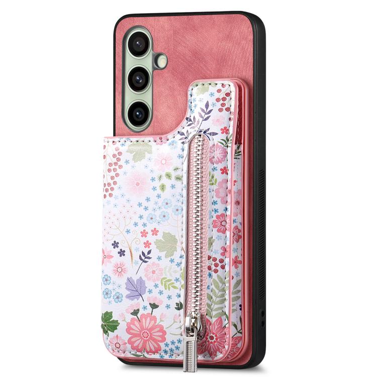 For Samsung Galaxy A56 5G Retro Painted Zipper Wallet Back Phone Case