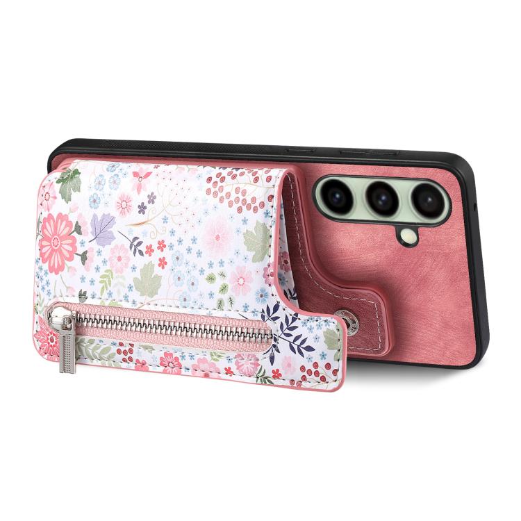For Samsung Galaxy A56 5G Retro Painted Zipper Wallet Back Phone Case