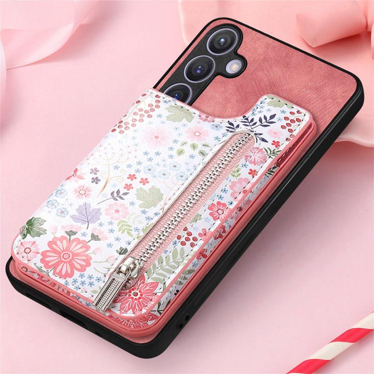 For Samsung Galaxy A37 5G Retro Painted Zipper Wallet Back Phone Case