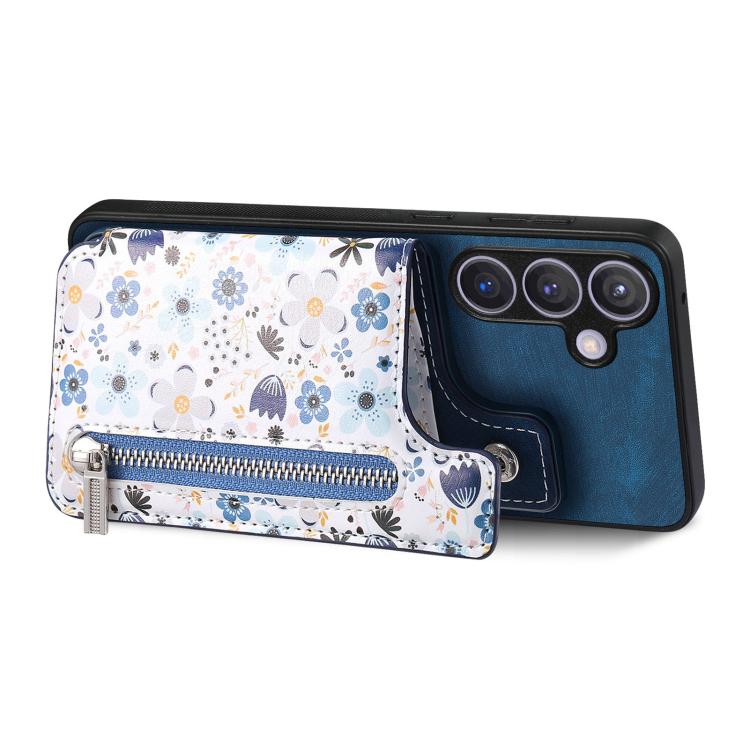 For Samsung Galaxy A37 5G Retro Painted Zipper Wallet Back Phone Case