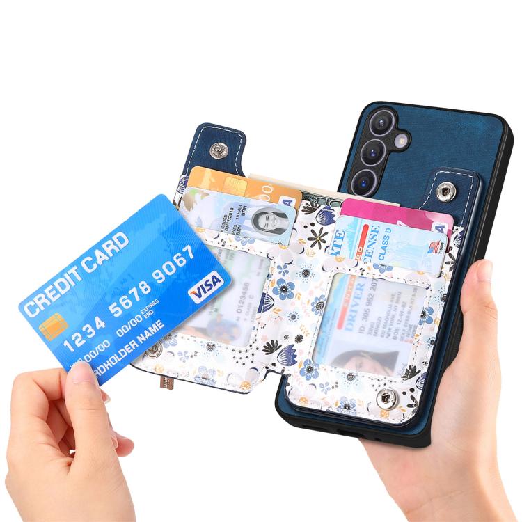For Samsung Galaxy A37 5G Retro Painted Zipper Wallet Back Phone Case