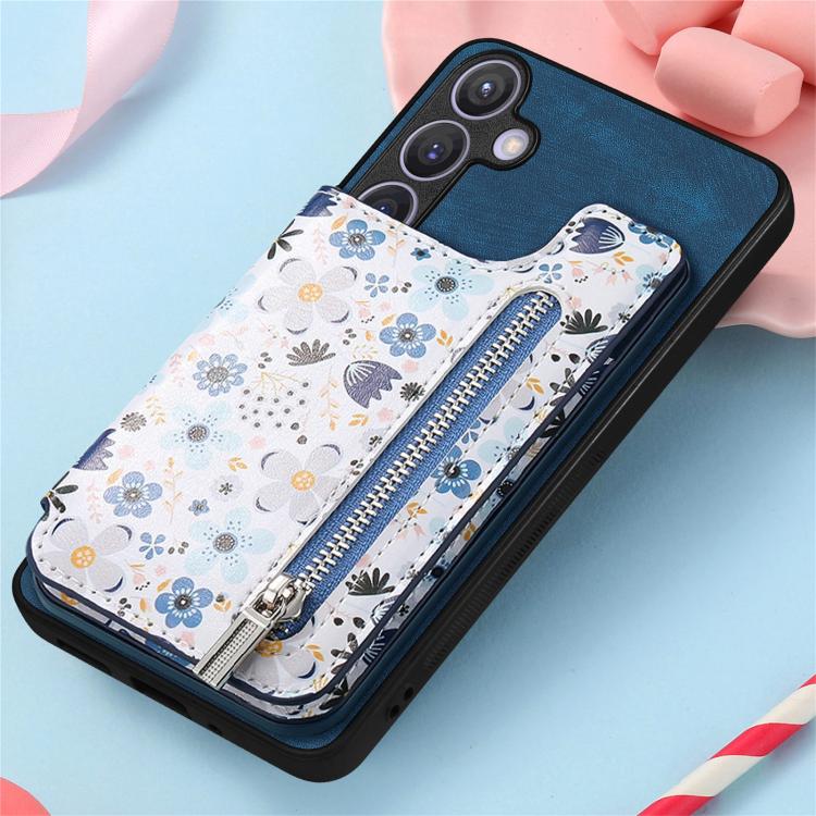 For Samsung Galaxy A37 5G Retro Painted Zipper Wallet Back Phone Case