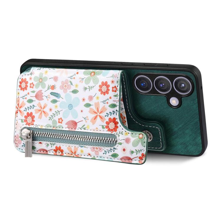 For Samsung Galaxy A37 5G Retro Painted Zipper Wallet Back Phone Case