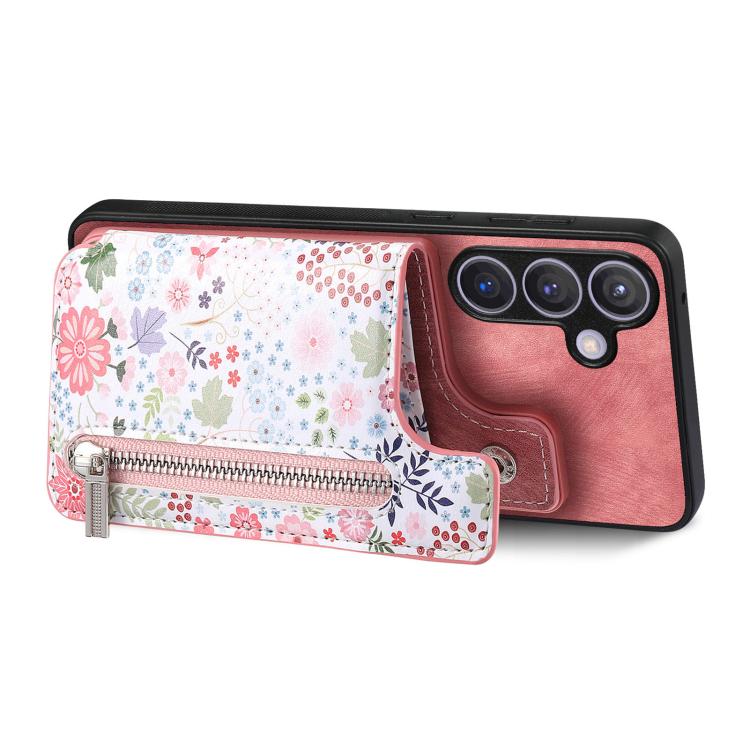 For Samsung Galaxy A57 5G Retro Painted Zipper Wallet Back Phone Case
