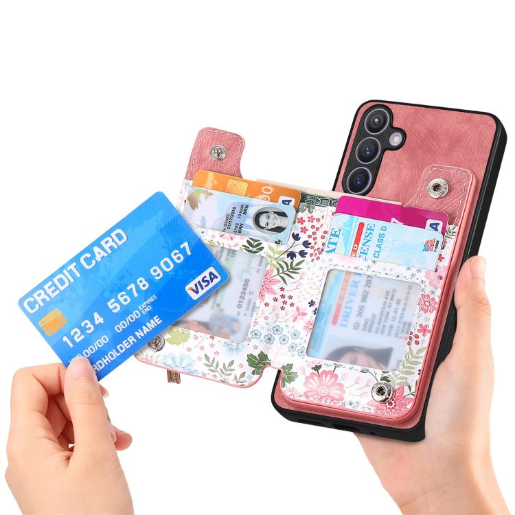For Samsung Galaxy A57 5G Retro Painted Zipper Wallet Back Phone Case