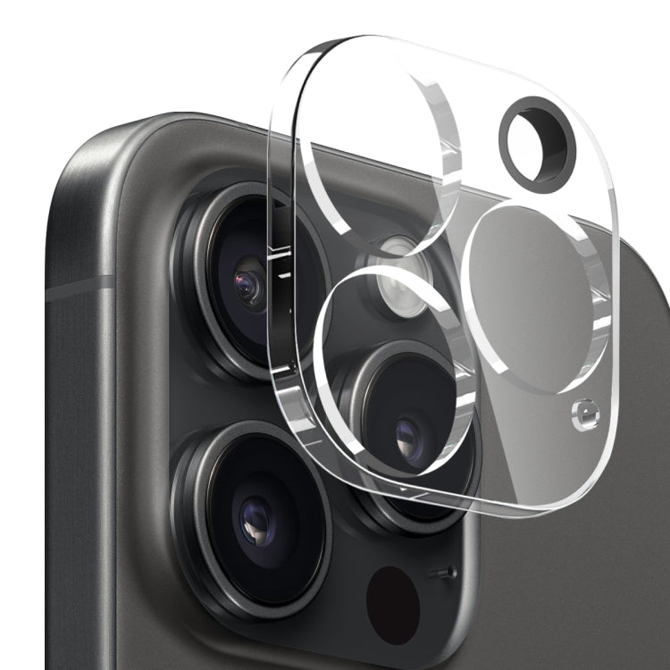 For iPhone 16 Pro NORTHJO 3 in 1 TPU Phone Case with Screen Film and Lens Film - Clear