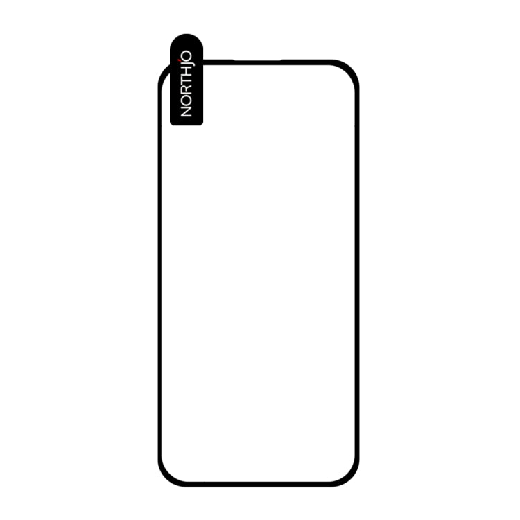 For iPhone 16 NORTHJO A++ Screen Protector Full Glue Silk Printing Tempered Glass Film