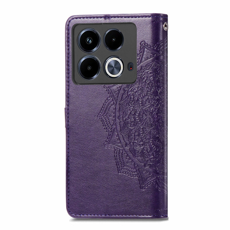 For Infinix Note 40 Mandala Flower Embossed Leather Phone Case