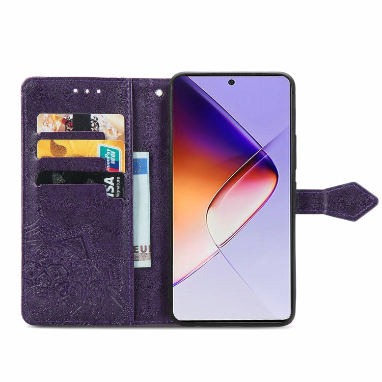 For Infinix Note 40 Mandala Flower Embossed Leather Phone Case