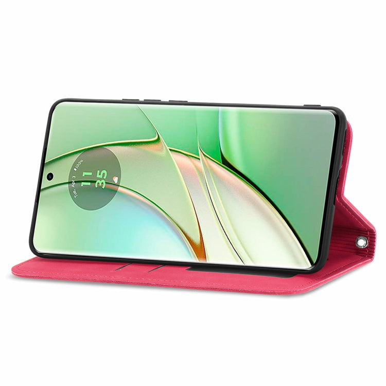 For Motorola Moto  Edge 40 Retro Skin Feel Magnetic Flip Leather Phone Case