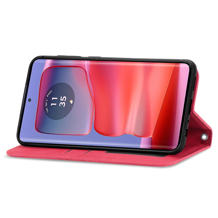 For Motorola Moto Edge 50 Pro Retro Skin Feel Magnetic Flip Leather Phone Case