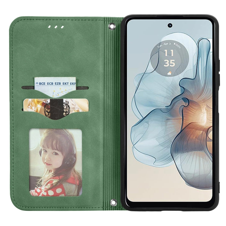 For Motorola Moto G24 Power Retro Skin Feel Magnetic Flip Leather Phone Case