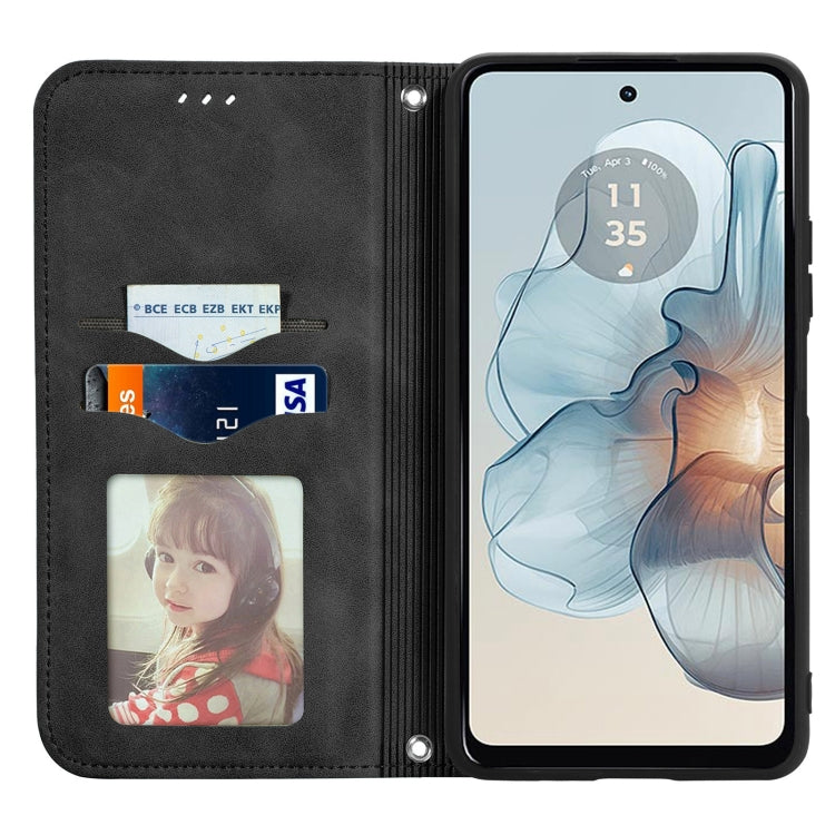 For Motorola Moto G24 Power Retro Skin Feel Magnetic Flip Leather Phone Case