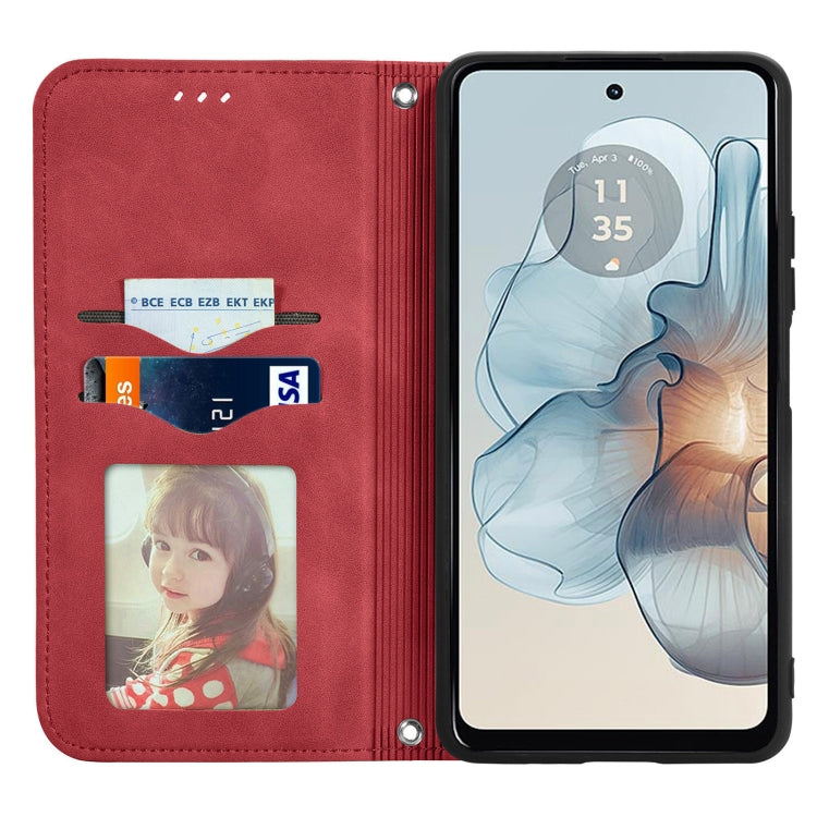 For Motorola Moto G24 Power Retro Skin Feel Magnetic Flip Leather Phone Case