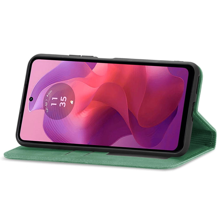 For Motorola Moto  G24 Retro Skin Feel Magnetic Flip Leather Phone Case