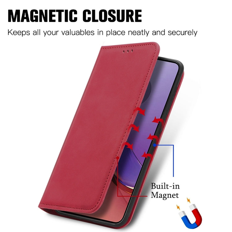 For Motorola Moto G84 Retro Skin Feel Magnetic Flip Leather Phone Case