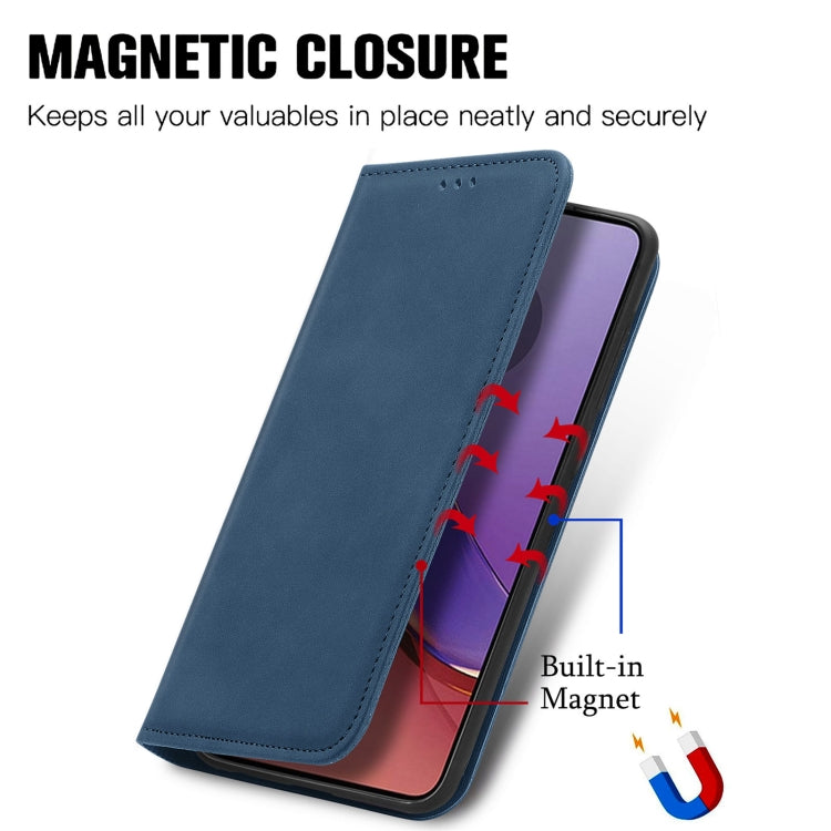 For Motorola Moto G84 Retro Skin Feel Magnetic Flip Leather Phone Case