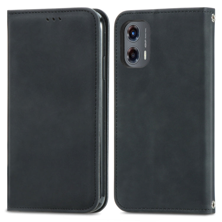 For Motorola Moto G Stylus 5G 2024 Retro Skin Feel Magnetic Flip Leather Phone Case