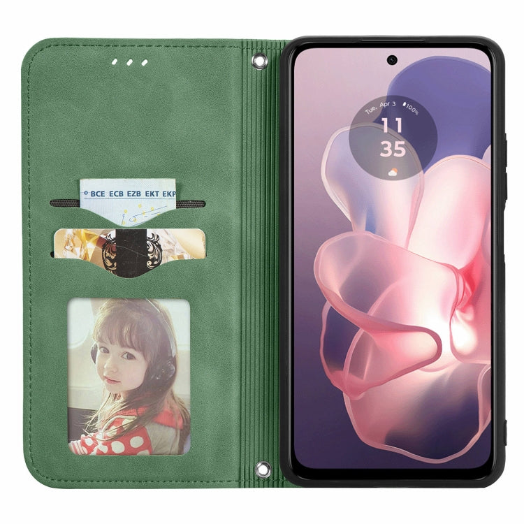 For Motorola Moto G Power 5G 2024 Retro Skin Feel Magnetic Flip Leather Phone Case