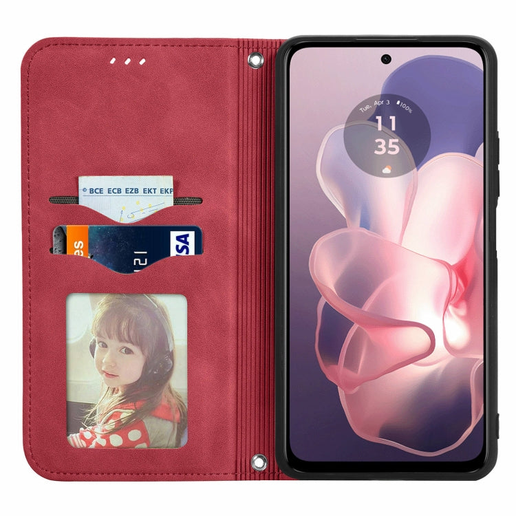 For Motorola Moto G Power 5G 2024 Retro Skin Feel Magnetic Flip Leather Phone Case