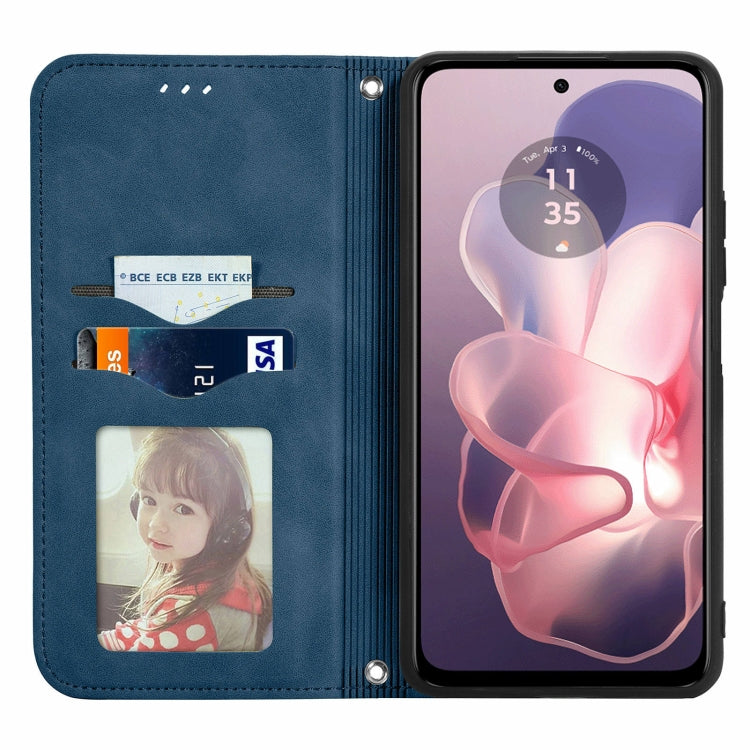 For Motorola Moto G Power 5G 2024 Retro Skin Feel Magnetic Flip Leather Phone Case