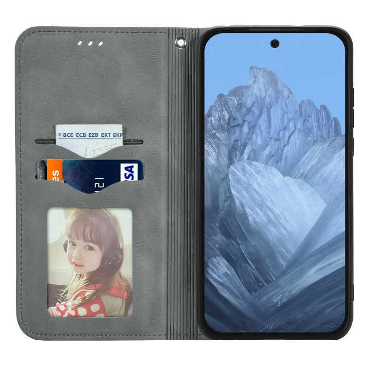 For Motorola Moto G55 Retro Skin Feel Magnetic Flip Leather Phone Case